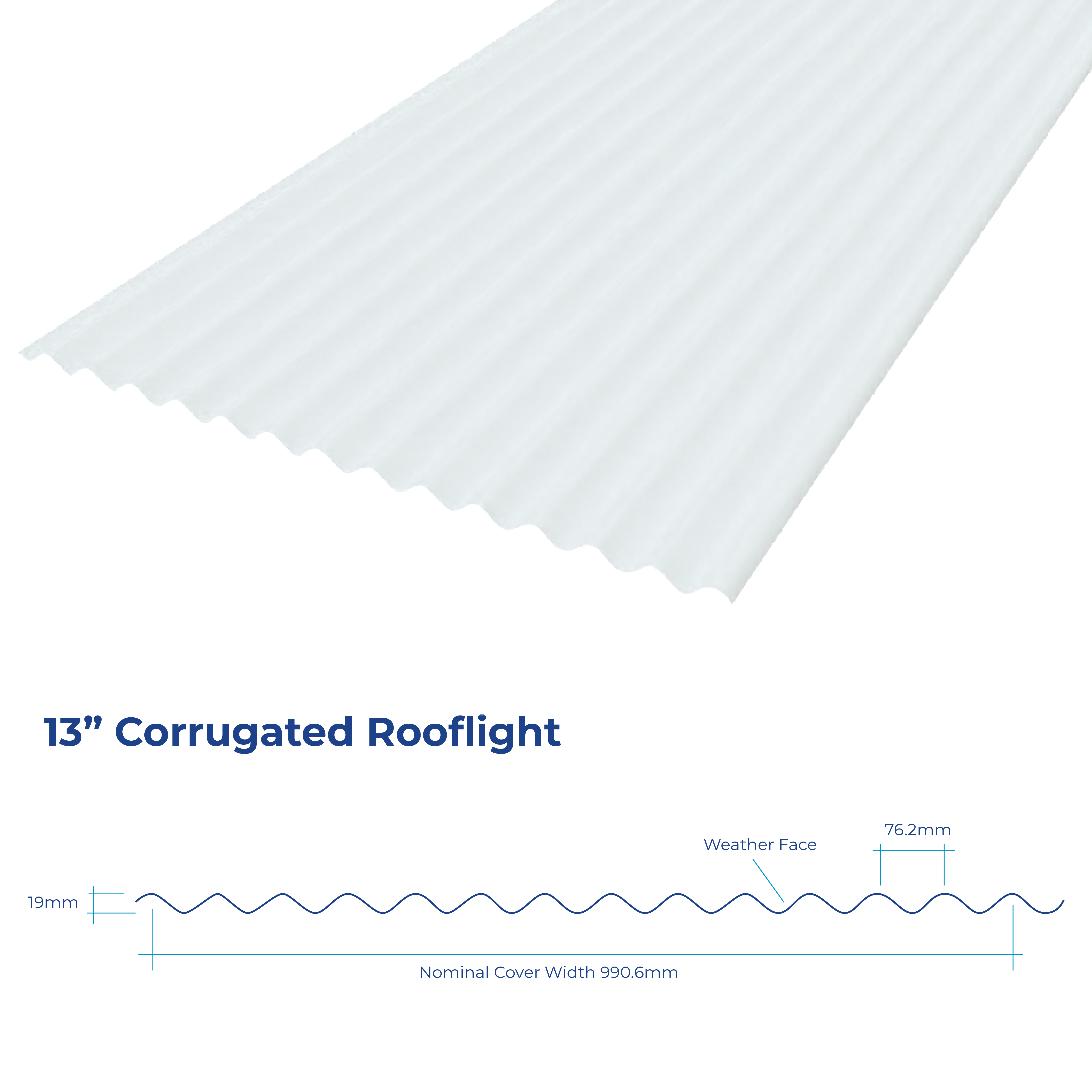 13/3" Corrugated Rooflight